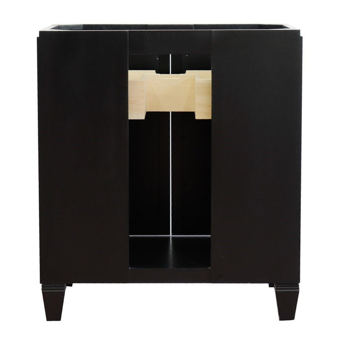 Bellaterra Home Trento 30" 2-Door 1-Drawer Black Freestanding Vanity Base - Luxe Vanity & Tub