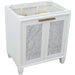 Bellaterra Home Trento 30" 2-Door 1-Drawer White Freestanding Vanity Base - Luxe Vanity & Tub