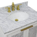 Bellaterra Home Trento 31" 2-Door 1-Drawer White Freestanding Vanity Set - Luxe Vanity & Tub