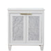 Bellaterra Home Trento 31" 2-Door 1-Drawer White Freestanding Vanity Set - Luxe Vanity & Tub