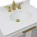 Bellaterra Home Trento 31" 2-Door 1-Drawer White Freestanding Vanity Set - Luxe Vanity & Tub