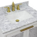 Bellaterra Home Trento 31" 2-Door 1-Drawer White Freestanding Vanity Set - Luxe Vanity & Tub