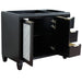 Bellaterra Home Trento 42" 2-Door 3-Drawer Black Freestanding Vanity Base With Left Door - Luxe Vanity & Tub