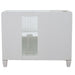 Bellaterra Home Trento 42" 2-Door 3-Drawer White Freestanding Vanity Base With Right Door - Luxe Vanity & Tub