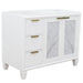 Bellaterra Home Trento 42" 2-Door 3-Drawer White Freestanding Vanity Base With Right Door - Luxe Vanity & Tub