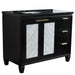 Bellaterra Home Trento 43" 2-Door 3-Drawer Black Freestanding Vanity Set - Luxe Vanity & Tub