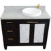 Bellaterra Home Trento 43" 2-Door 3-Drawer Black Freestanding Vanity Set - Luxe Vanity & Tub