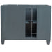 Bellaterra Home Trento 43" 2-Door 3-Drawer Dark Gray Freestanding Vanity Set - Luxe Vanity & Tub