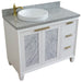 Bellaterra Home Trento 43" 2-Door 3-Drawer White Freestanding Vanity Set - Luxe Vanity & Tub