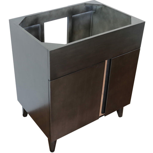 Bellaterra Home Urban 30" 1-Door Silvery Brown Freestanding Vanity Base - Luxe Vanity & Tub