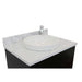 Bellaterra Home Urban 31" 1-Door 2-Drawer Silvery Brown Freestanding Vanity Set With Ceramic Vessel Sink and White Carrara Marble Top - Luxe Vanity & Tub