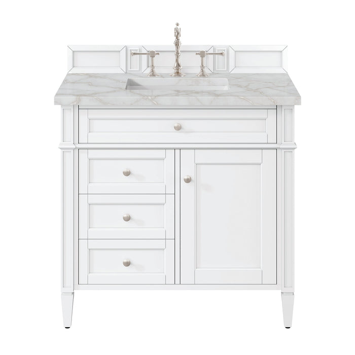 Brittany 36"Single Bathroom Vanity in Bright White