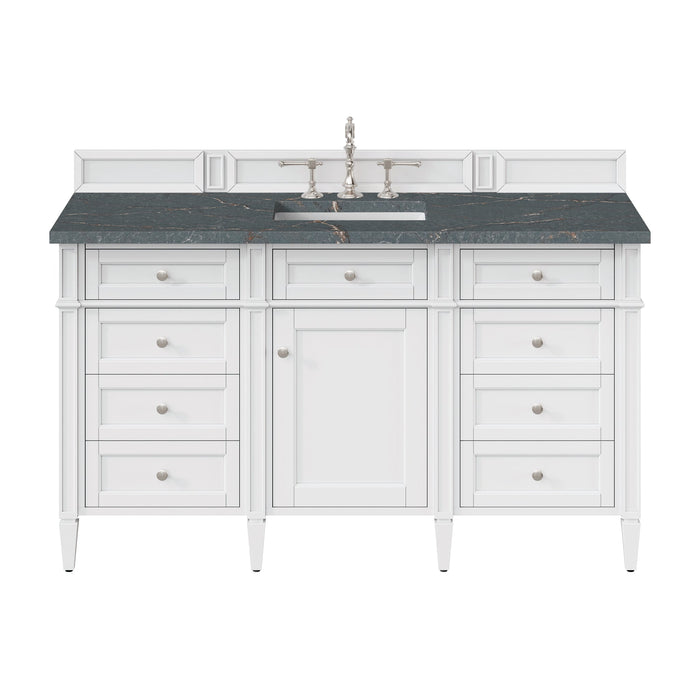 Brittany 60" Single Bathroom Vanity in Bright White