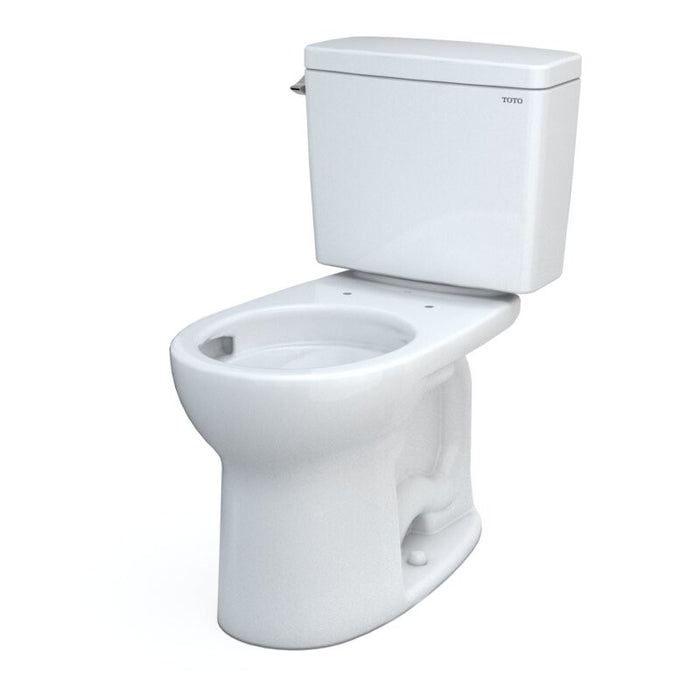 TOTO Drake 1.6 GPF Two Piece Round Chair Height Toilet with Left Hand Lever - Luxe Vanity & Tub