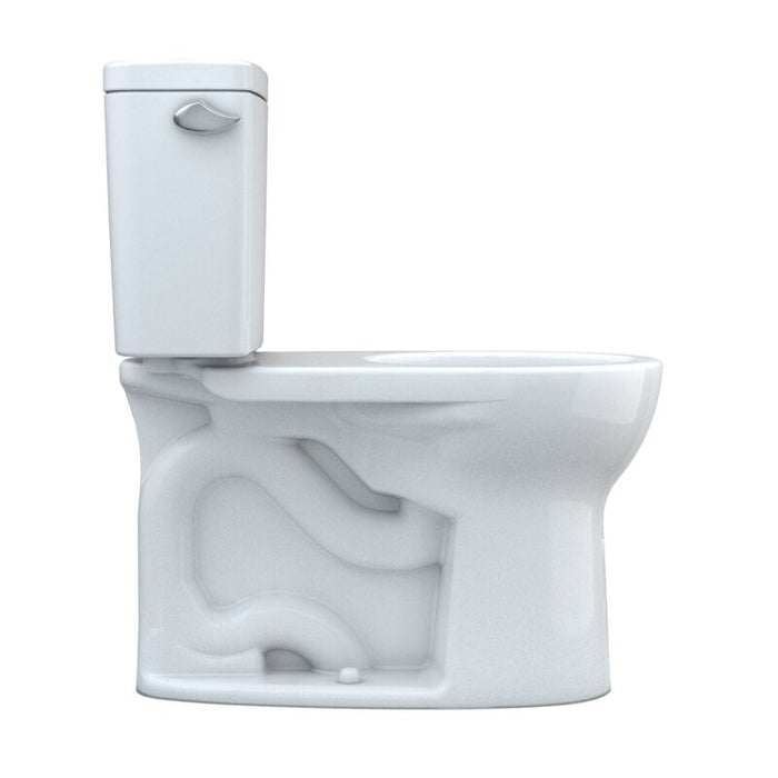 TOTO Drake 1.6 GPF Two Piece Round Chair Height Toilet with Left Hand Lever - Luxe Vanity & Tub