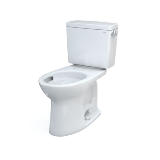 TOTO Drake 1.28 GPF Two Piece Elongated Chair Height Toilet with Right Hand Lever - Luxe Vanity & Tub