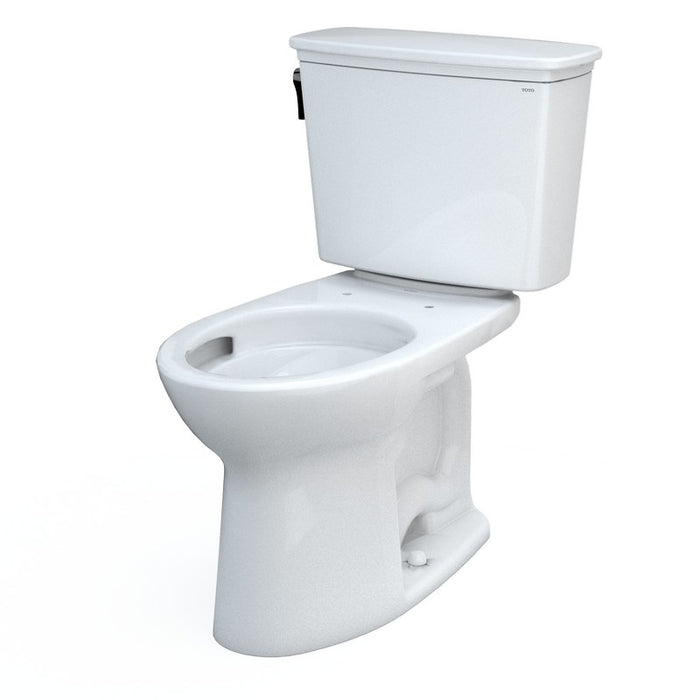 TOTO Drake 1.28 GPF Two Piece Elongated Chair Height Toilet with Left Hand Lever - Luxe Vanity & Tub