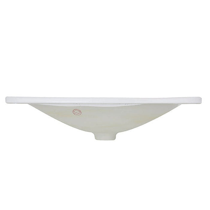 Great Point Collection Nantucket Sinks 21 Inch Rectangular Drop-In Ceramic Vanity Sink DI-2114-R