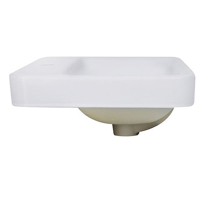 Great Point Collection Nantucket Sinks 23 Inch 1-hole Rectangular Drop-In Ceramic Vanity Sink DI-2317-R1