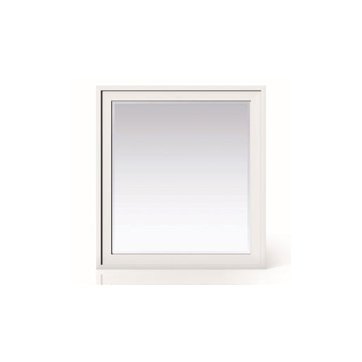 36" Addison Rectangular Mirror, Glossy White - Luxe Vanity & Tub