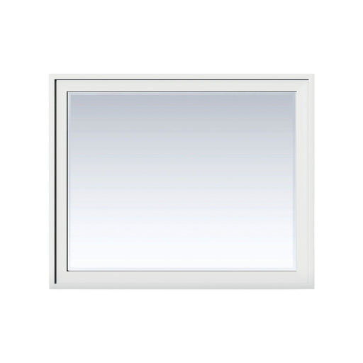 48" Addison Rectangular Mirror, Glossy White - Luxe Vanity & Tub