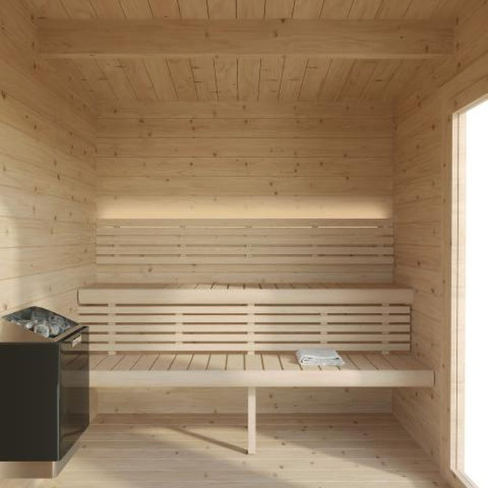 SaunaLife 6-Person Outdoor Home Sauna Kit GARDEN G4