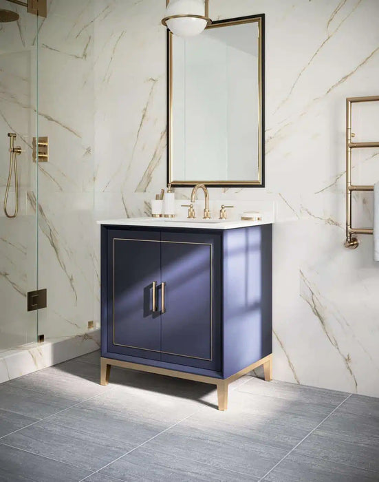 Gracie 30" Single Bathroom Vanity in Blue - Luxe Vanity & Tub