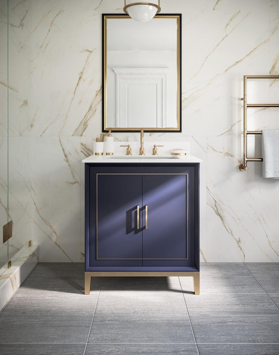 Gracie 30" Single Bathroom Vanity in Blue - Luxe Vanity & Tub