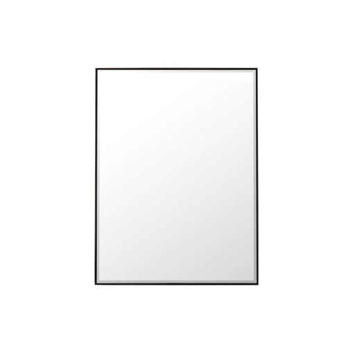 30" Rohe Rectangle Mirror, Matte Black - Luxe Vanity & Tub