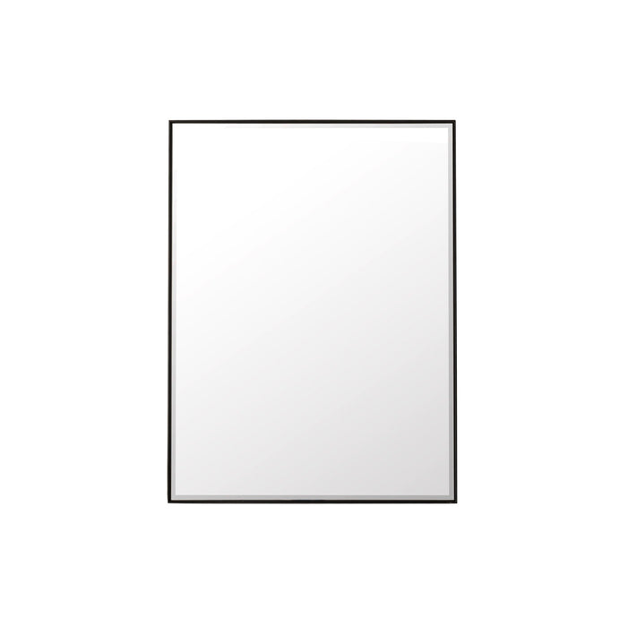 30" Rohe Rectangle Mirror, Matte Black - Luxe Vanity & Tub