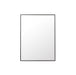 30" Rohe Rectangle Mirror, Matte Black - Luxe Vanity & Tub