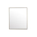 36" Rohe Rectangle Mirror, Champagne Brass - Luxe Vanity & Tub