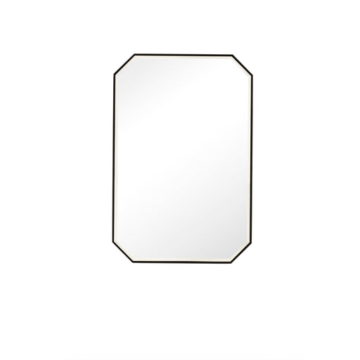 24" Rohe Octagon Mirror, Matte Black - Luxe Vanity & Tub