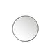 30" Rohe Round Mirror, Matte Black - Luxe Vanity & Tub