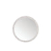 30" Callie Round Mirror, White Mother of Pearl - Luxe Vanity & Tub