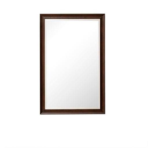 26" Glenbrooke Mirror, Burnished Mahogany - Luxe Vanity & Tub