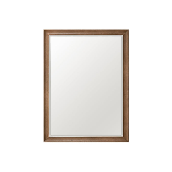 30" Glenbrooke Mirror, Whitewashed Walnut - Luxe Vanity & Tub