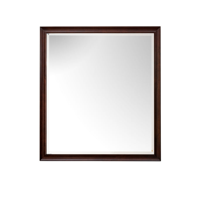 36" Glenbrooke Mirror, Burnished Mahogany - Luxe Vanity & Tub