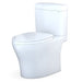 TOTO Aquia IV 0.9 / 1.28 GPF Dual Flush Two Piece Elongated Chair Height Toilet with Left Hand Lever - Seat Included - Luxe Vanity & Tub