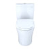 TOTO Aquia IV 0.9 / 1.28 GPF Dual Flush Two Piece Elongated Chair Height Toilet with Push Button Flush - Seat Included - Luxe Vanity & Tub