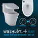 TOTO Aquia IV 0.9 / 1.28 GPF Dual Flush Two Piece Elongated Toilet with Push Button Flush - Seat Included - Luxe Vanity & Tub