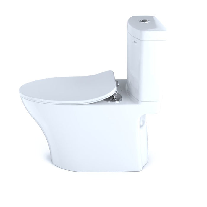 TOTO Aquia IV 0.9 / 1.28 GPF Dual Flush Two Piece Elongated Toilet with Push Button Flush - Seat Included - Luxe Vanity & Tub