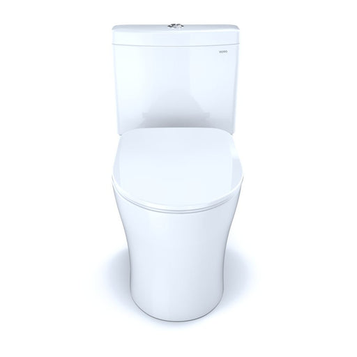 TOTO Aquia IV 0.9 / 1.28 GPF Dual Flush Two Piece Elongated Toilet with Push Button Flush - Seat Included - Luxe Vanity & Tub