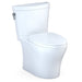 TOTO Aquia IV 0.9 / 1.28 GPF Dual Flush Two Piece Elongated Chair Height Toilet with Left Hand Lever - Seat Included - Luxe Vanity & Tub