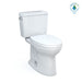 TOTO Drake 1.28 GPF Two Piece Elongated Chair Height Toilet with Left Hand Lever - Seat Included - Luxe Vanity & Tub