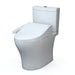 TOTO Aquia IV 0.9 / 1.28 GPF Dual Flush Two Piece Elongated Chair Height Toilet with Push Button Flush - Bidet Seat Included - Luxe Vanity & Tub