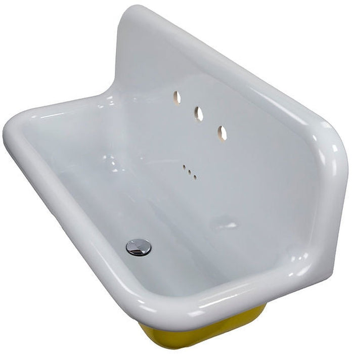 Victorian Collection Nantucket Sinks Fireclay Utility Sink in Yellow/White