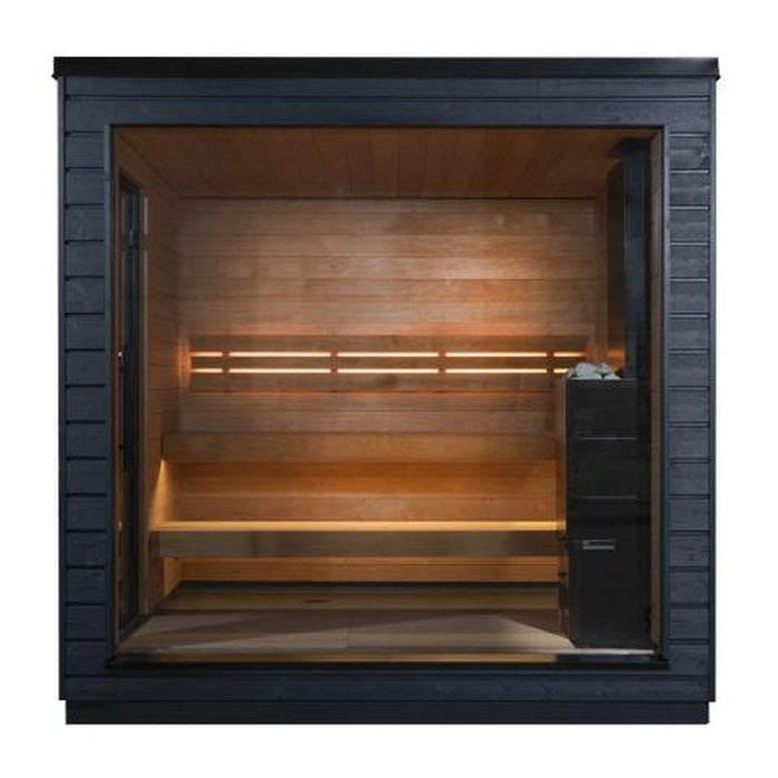 SaunaLife Model G6 Pre-Assembled Outdoor Home Sauna GARDEN SERIES