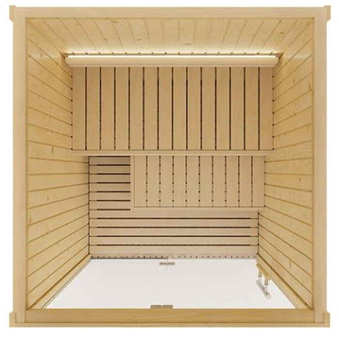 SaunaLife Model X2 2-Person Indoor Home Sauna w/ Nordic Spruce