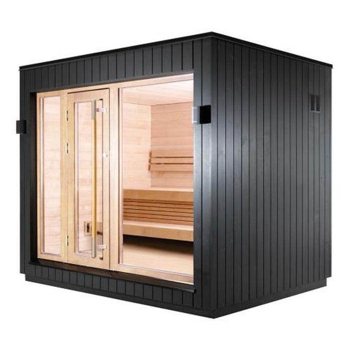 SaunaLife Model G7S-R Pre-Assembled Outdoor Home Sauna GARDEN SERIES